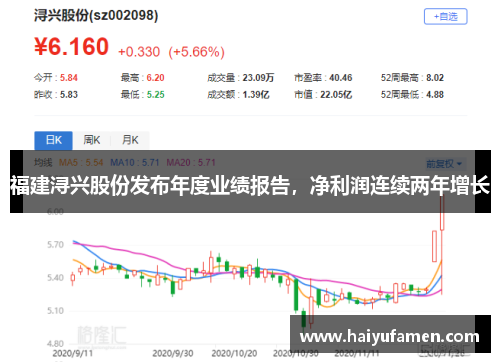 福建浔兴股份发布年度业绩报告，净利润连续两年增长